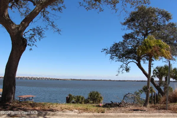 a view of a lake with a mountain