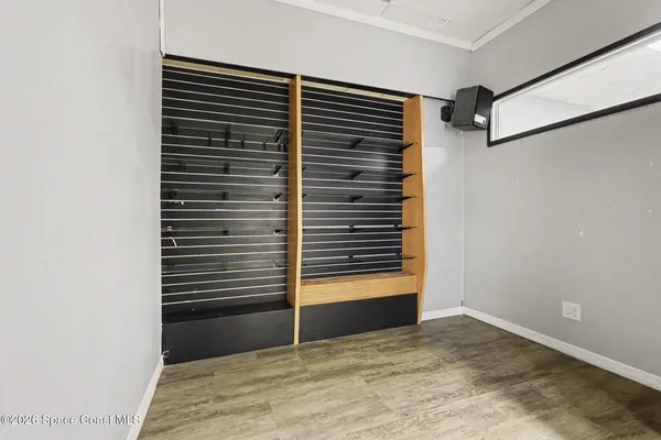 a view of closet area