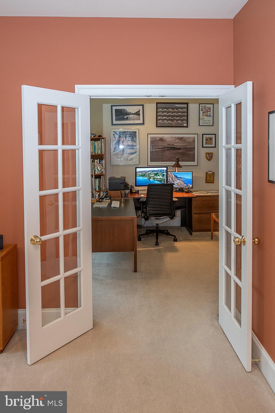 125 South Valley Road Paoli, PA 19301 - Photo 25 of 78 View of home office from the family room.