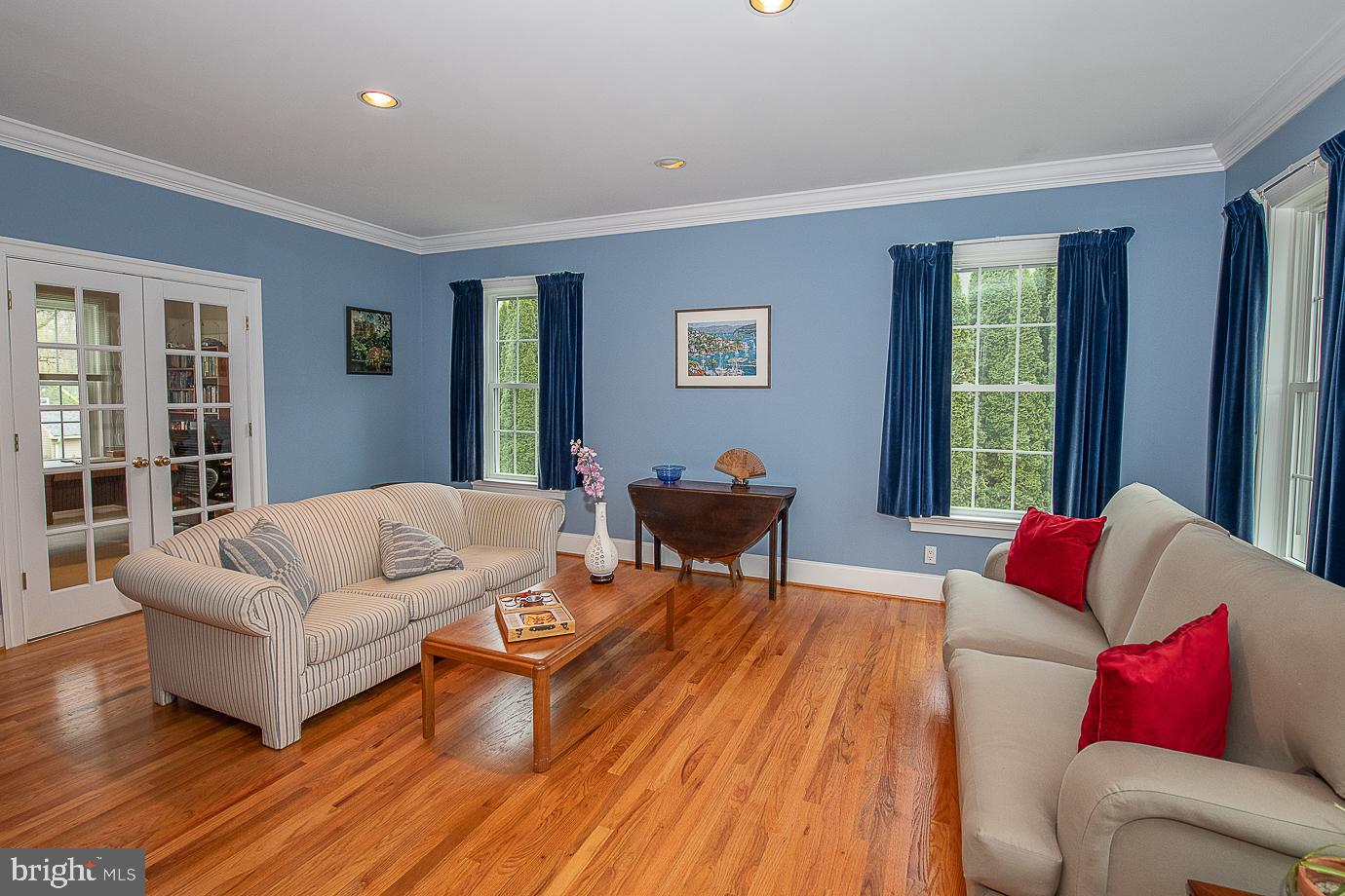 125 South Valley Road Paoli, PA 19301 - Photo 9 of 78 The living room leads into the home office.