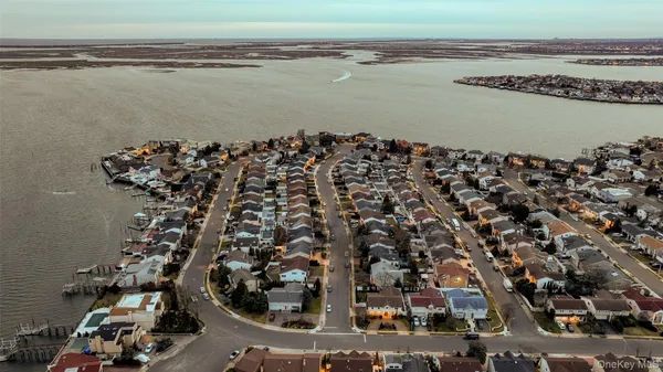an aerial view of a houses