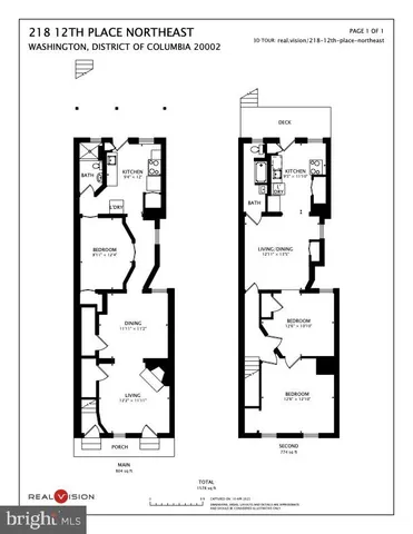 $899,900 | 218 12th Place Northeast, Washington, DC 20002