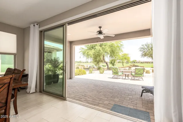 a view of a room and a window