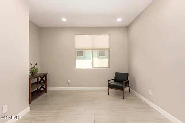 a view of workspace with a window