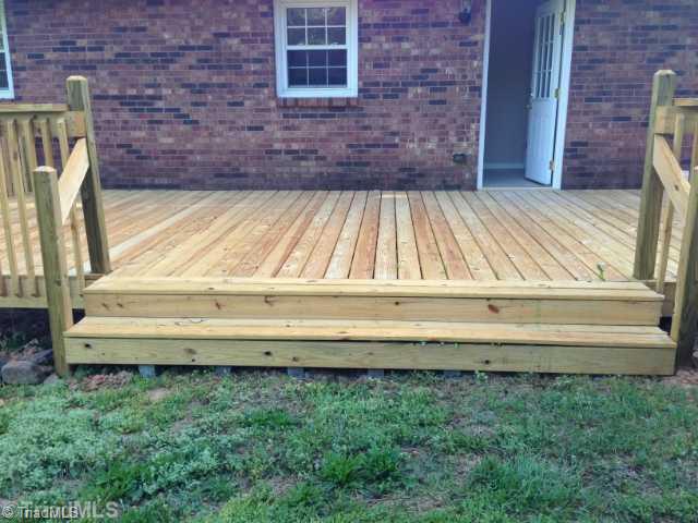 245 Jarvis Road Advance, NC 27006 - Photo 10 of 13 Patio/Deck. Generously sized newly built deck