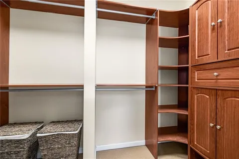 a view of closet area