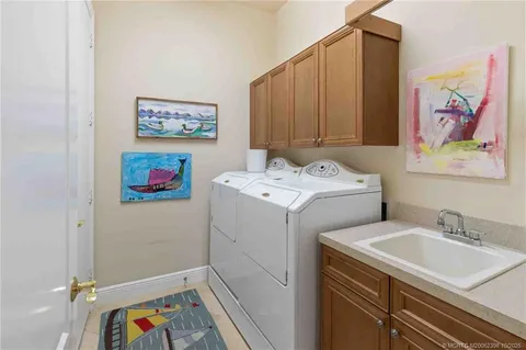 a large dining space with furniture