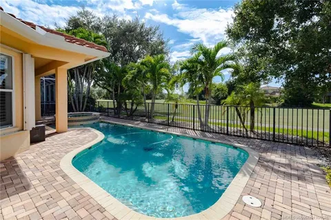 a view of a park with swings