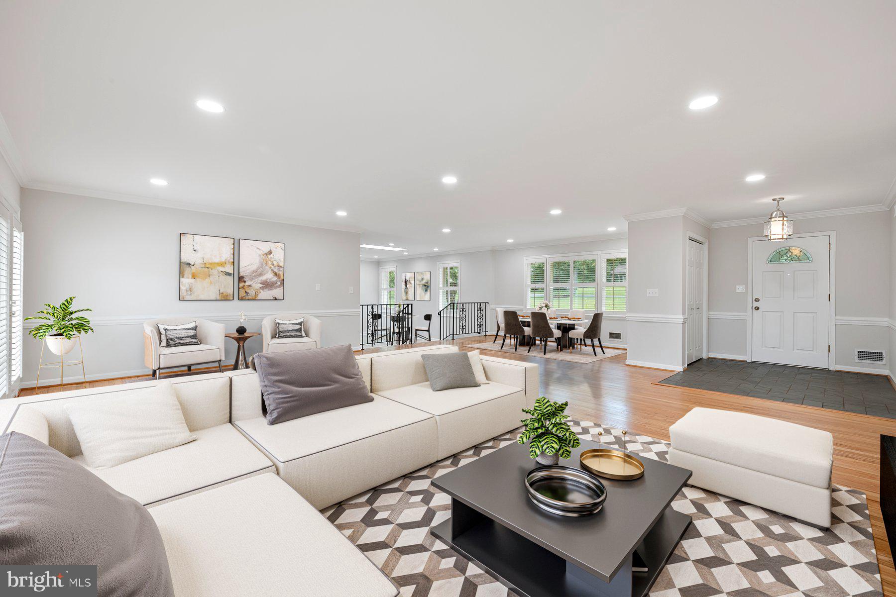 18604 Muncaster Road Rockville, MD 20855 - Photo 17 of 90 a living room with furniture and wooden floor