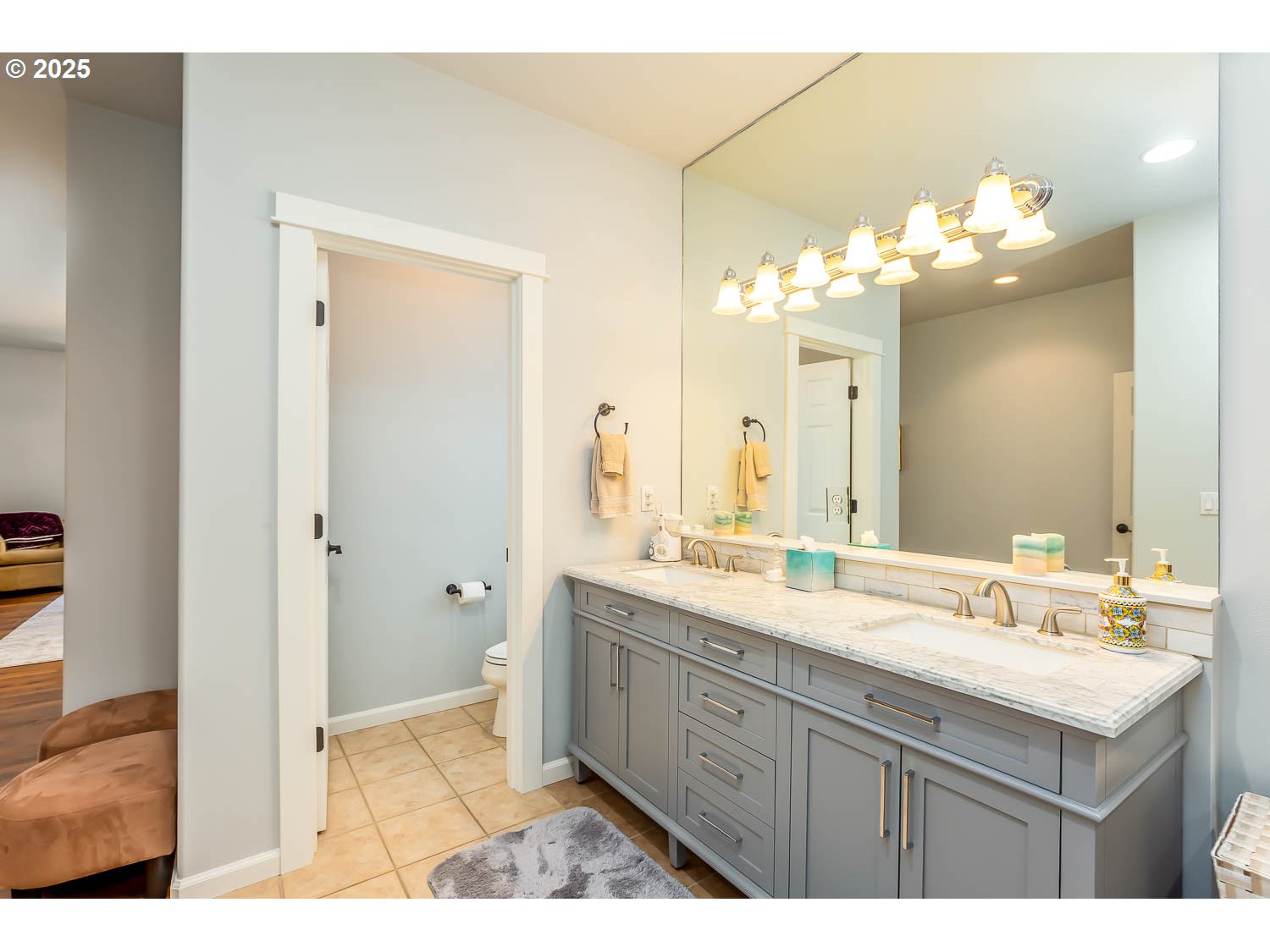 8413 Forest Ridge Loop Redmond, OR 97756 - Photo 19 of 40 a bathroom with a sink vanity and a mirror
