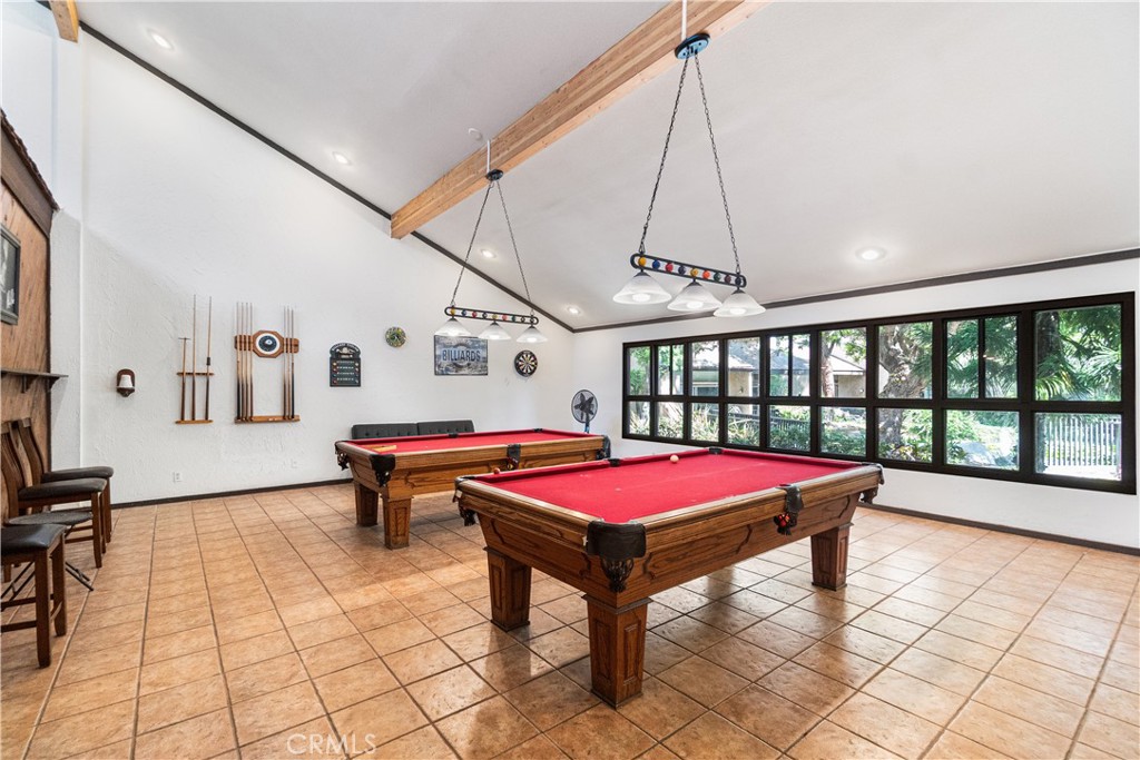 7890 East Spring Street, Unit 14A Long Beach, CA 90815 - Photo 35 of 43 a room with pool table and windows