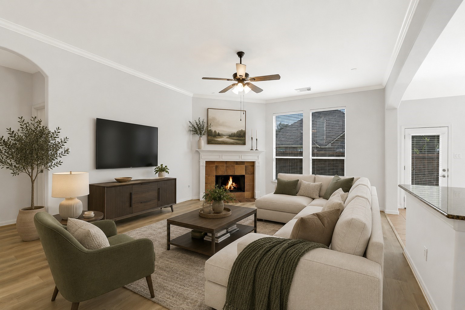 19227 Countryhills Court Spring, TX 77388 - Photo 5 of 33 Staged pic of family room.