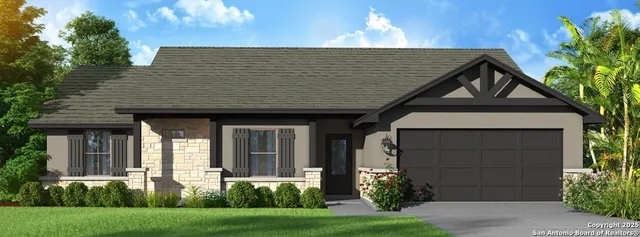 a front view of a house