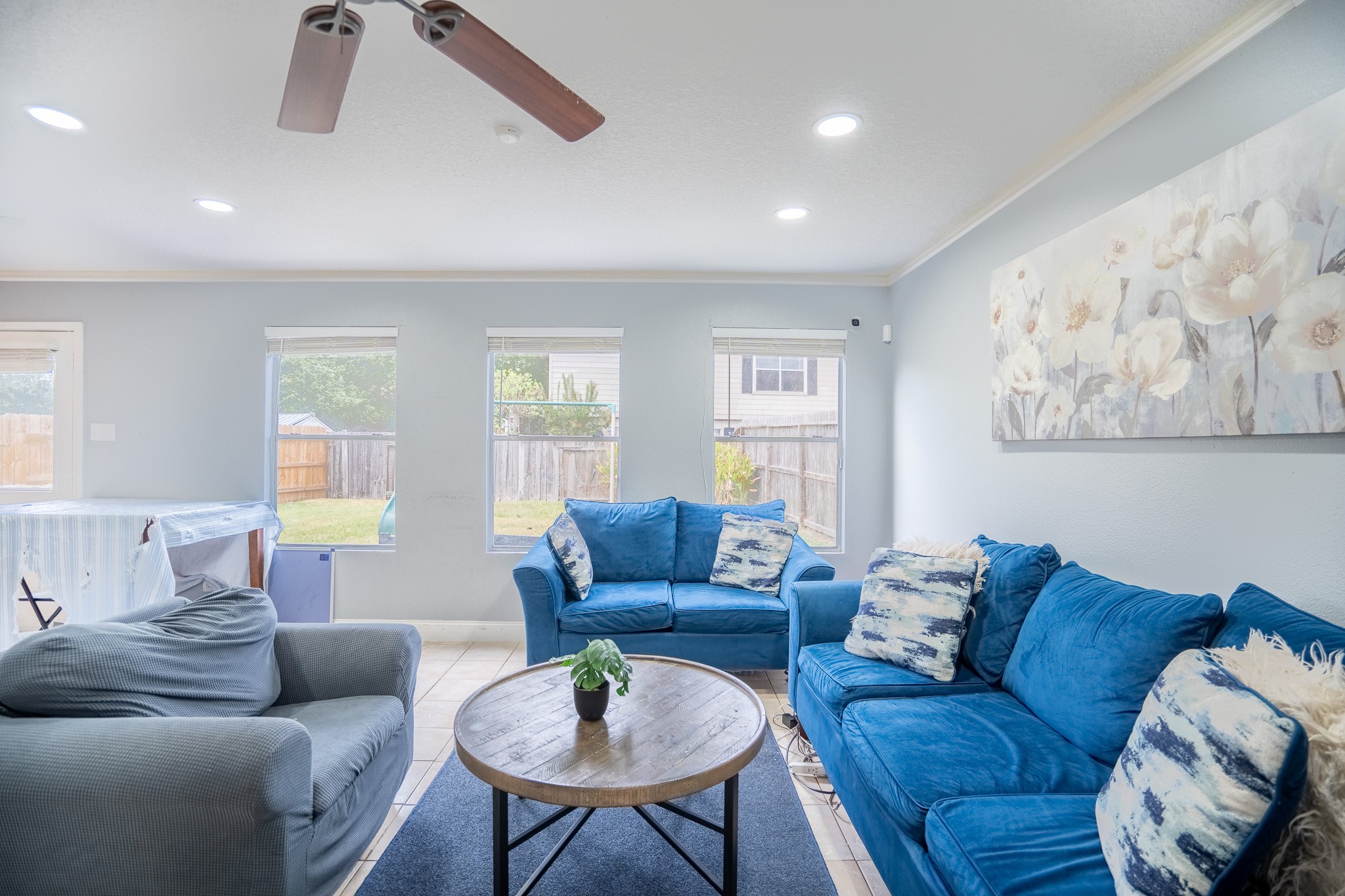 2322 Hadden Hollow Drive Houston, TX 77067 - Photo 4 of 28 a living room with furniture and a wooden floor