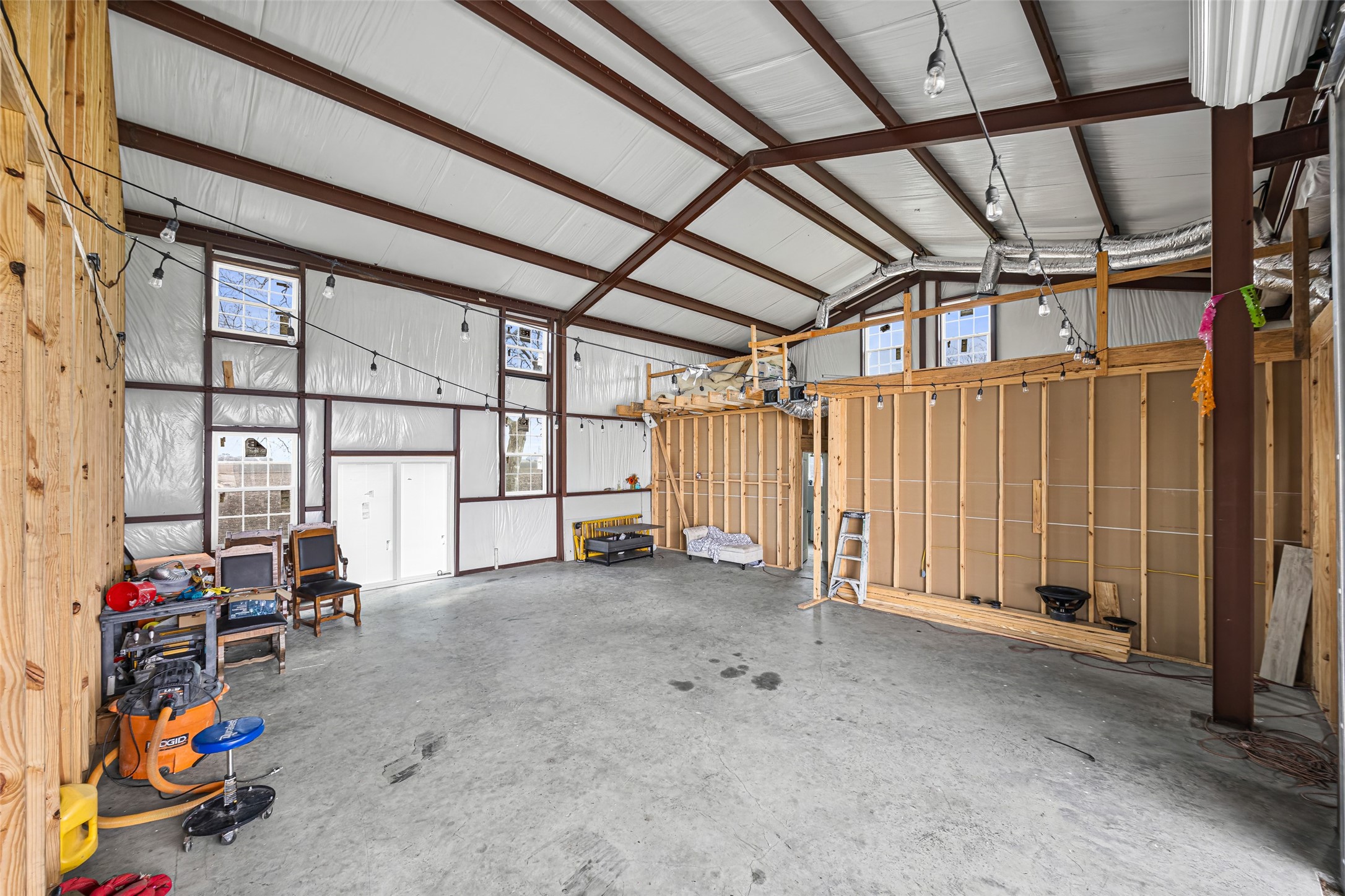 28539 Highway 36 Damon, TX 77430 - Photo 16 of 28 open concept kitchen and living space in Barndo Ready to be Completed!