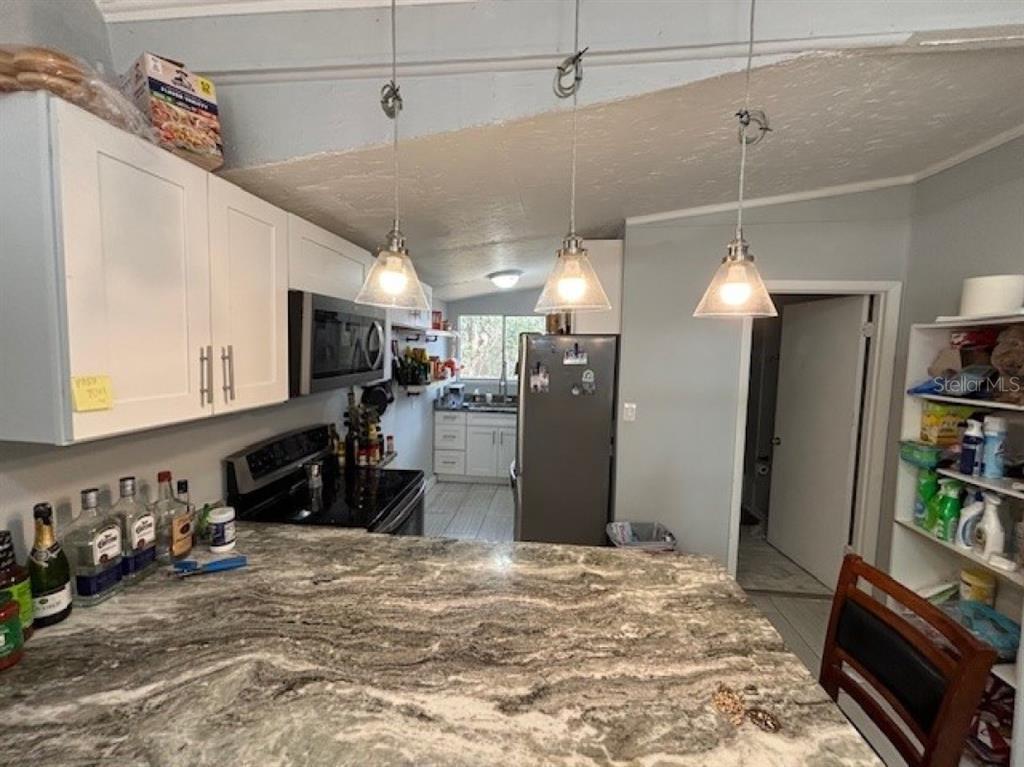 203 Northwest 25 Street Gainesville, FL 32607 - Photo 4 of 11 a view of a kitchen with refrigerator and windows