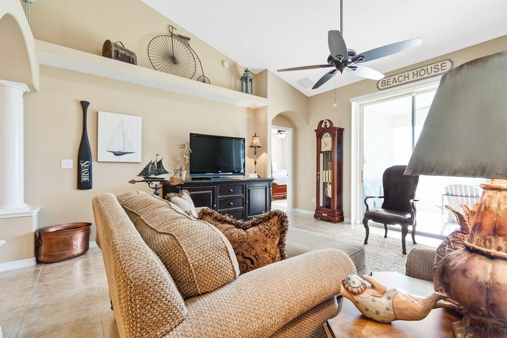 55 Raintree Circle Palm Coast, FL 32164 - Photo 11 of 62 Plant shelves, tile and ceiling fan appointing gre