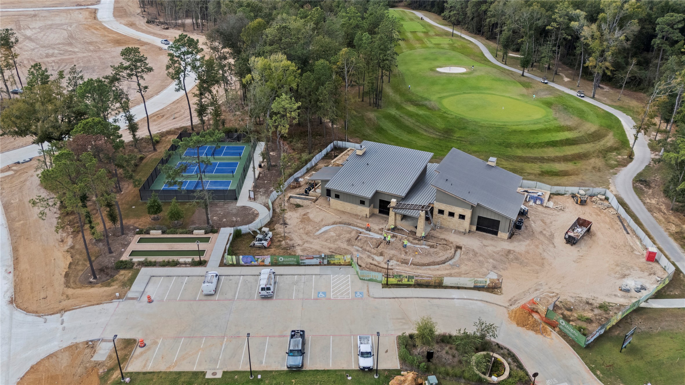 7543 Congress Trail Way Porter, TX 77365 - Photo 40 of 45 an aerial view of a house with outdoor space pool patio and outdoor seating