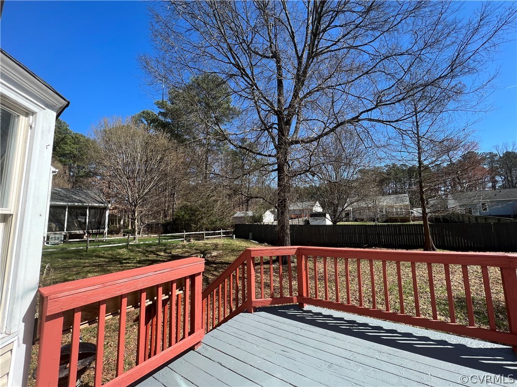 2525 Retrievers Ridge Road Richmond, VA 23233 - Photo 24 of 49 a view of wooden deck with a yard