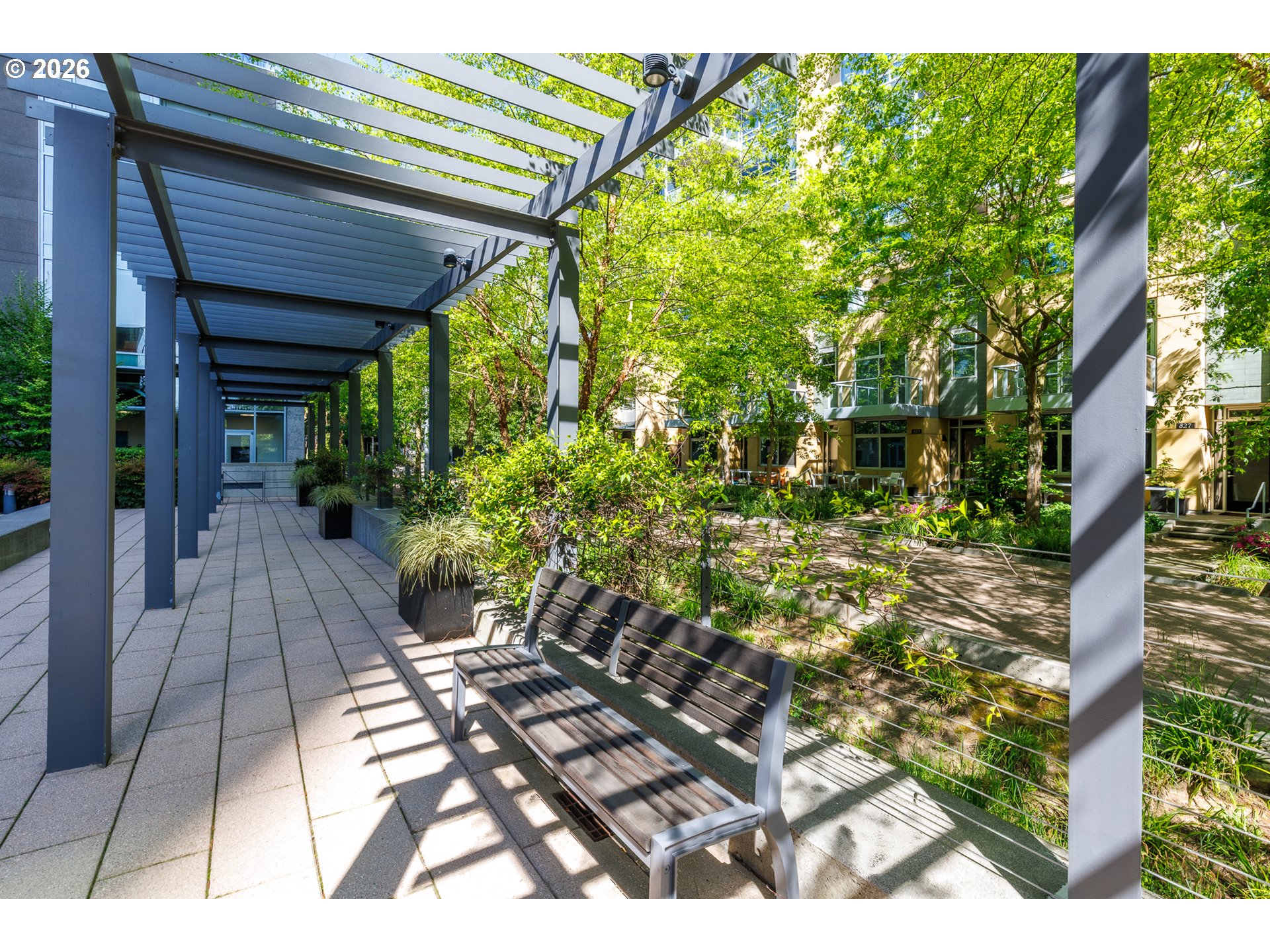 841 Southwest Gaines Street, Unit 2012 Portland, OR 97239 - Photo 36 of 44 a view of a backyard