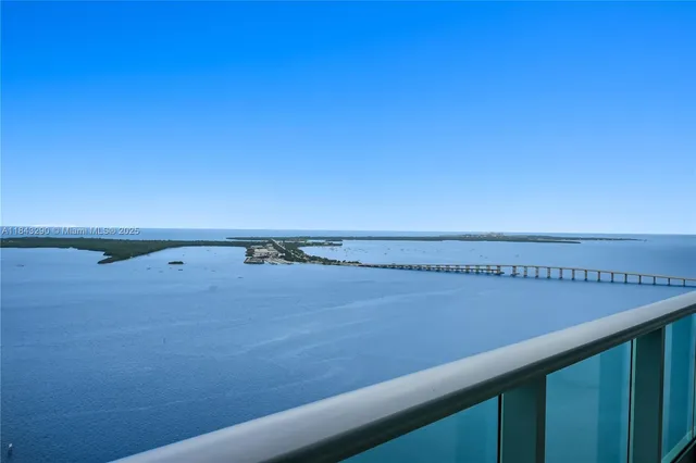 a view of a lake with a city view