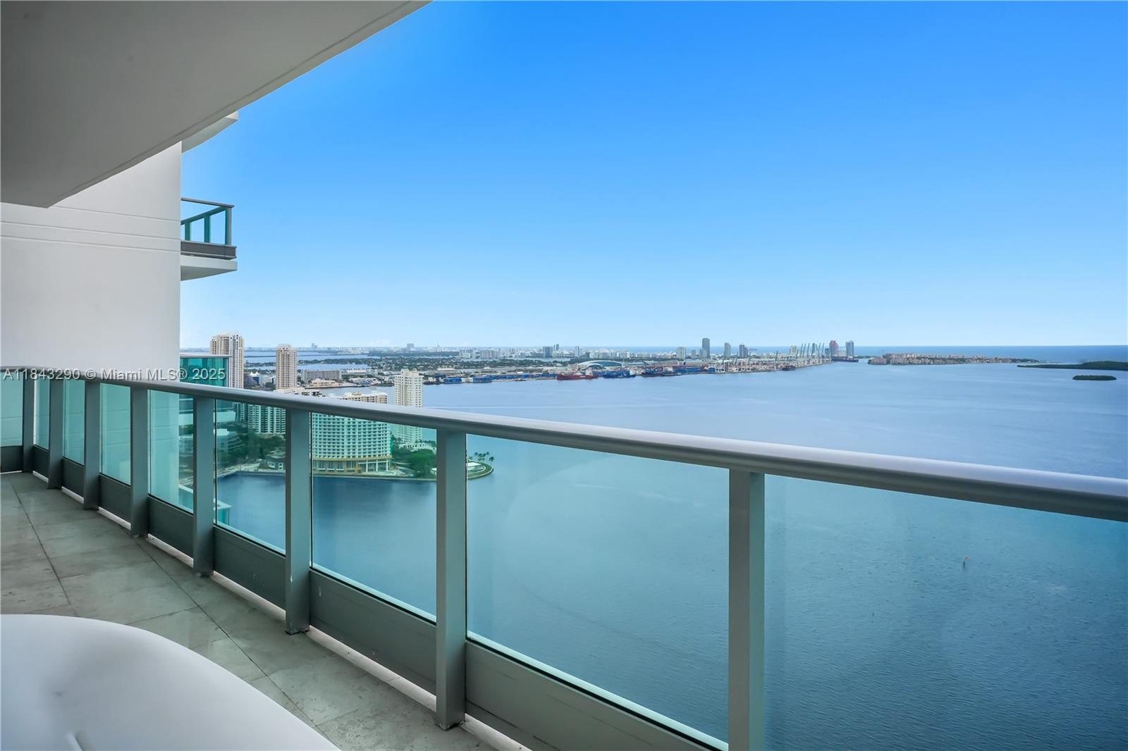 1331 Brickell Bay Drive, Unit 4303 Miami, FL 33131 - Photo 33 of 41 a view of a balcony with an outdoor seating