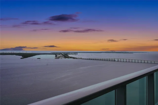 a view of a city from a balcony
