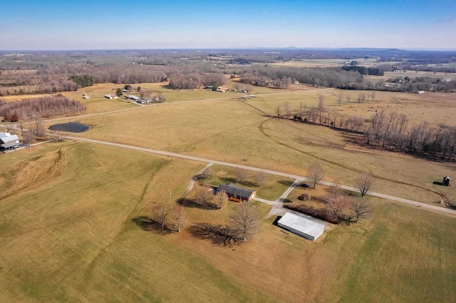 6401 Lucky Road McMinnville, TN 37110 - Photo 37 of 50 an aerial view of a house with a outdoor space