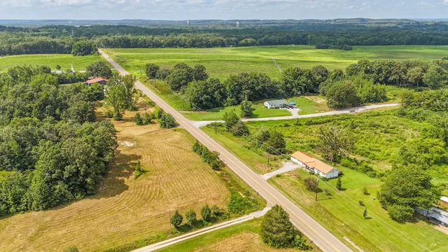 a view of a lake and a yard
