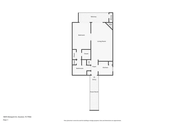 $1,100 | 10075 Westpark Drive, Unit 9, Houston, TX 77042