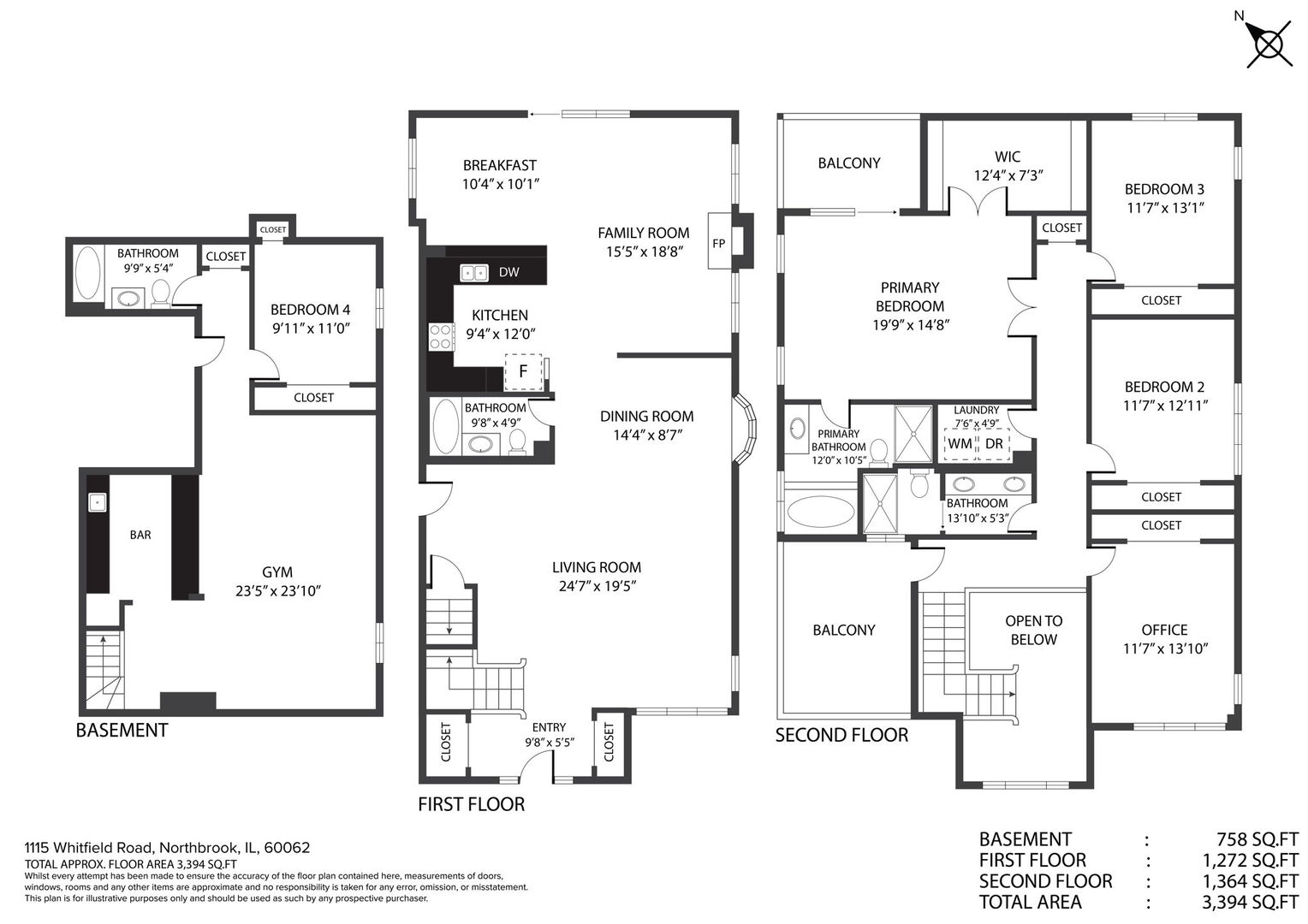 1115 Whitfield Road Northbrook, IL 60062 - Photo 46 of 54 a picture of a black and white photo