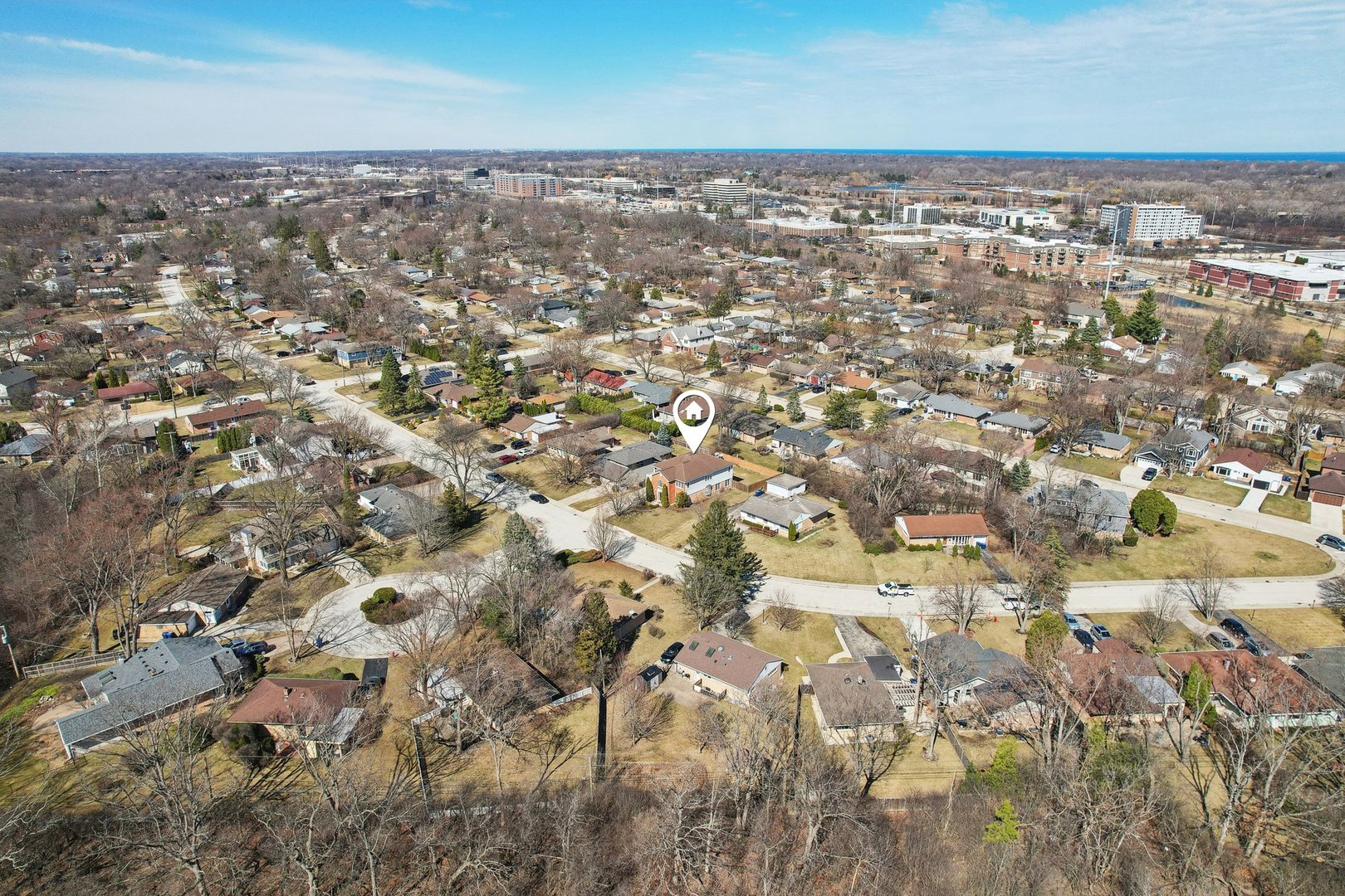 1115 Whitfield Road Northbrook, IL 60062 - Photo 51 of 54 an aerial view of residential houses with outdoor space