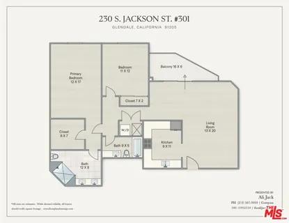 $739,000 | 230 South Jackson Street, Unit 301, Glendale, CA 91205