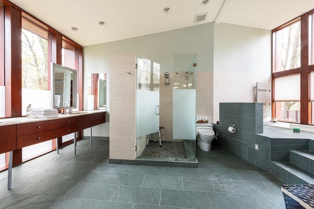 3 Barberry Road Lexington, MA 02421 - Photo 26 of 42 a lobby with furniture and floor to ceiling window