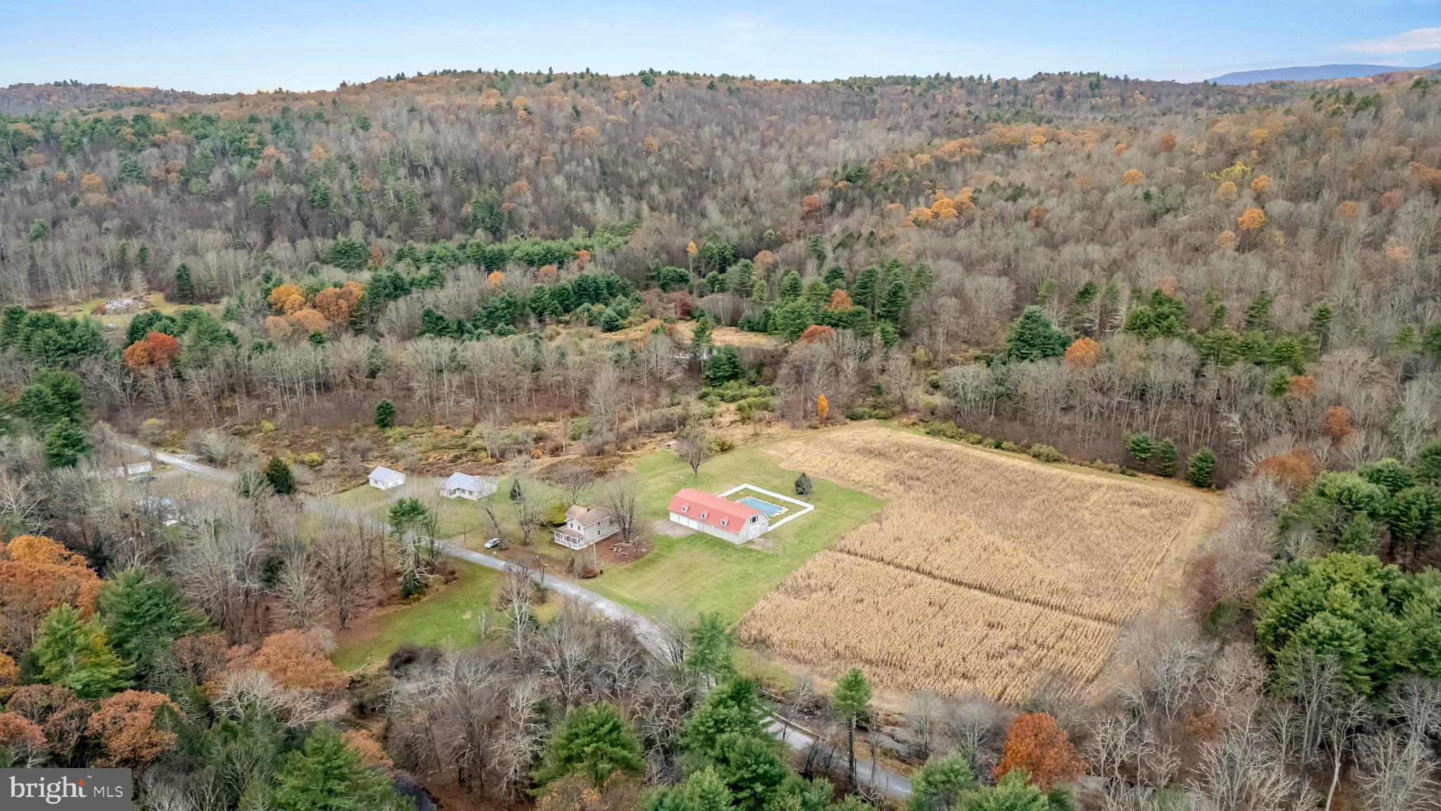 228 Huntington Creek Road Sweet Valley, PA 18656 - Photo 23 of 128 an aerial view of house with yard