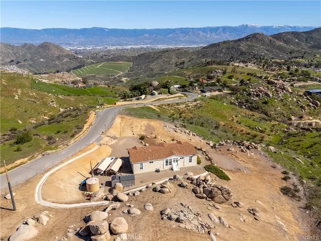 a view of a city with a mountain