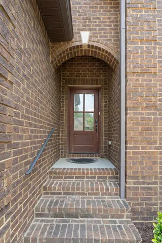 a view of a door of the house