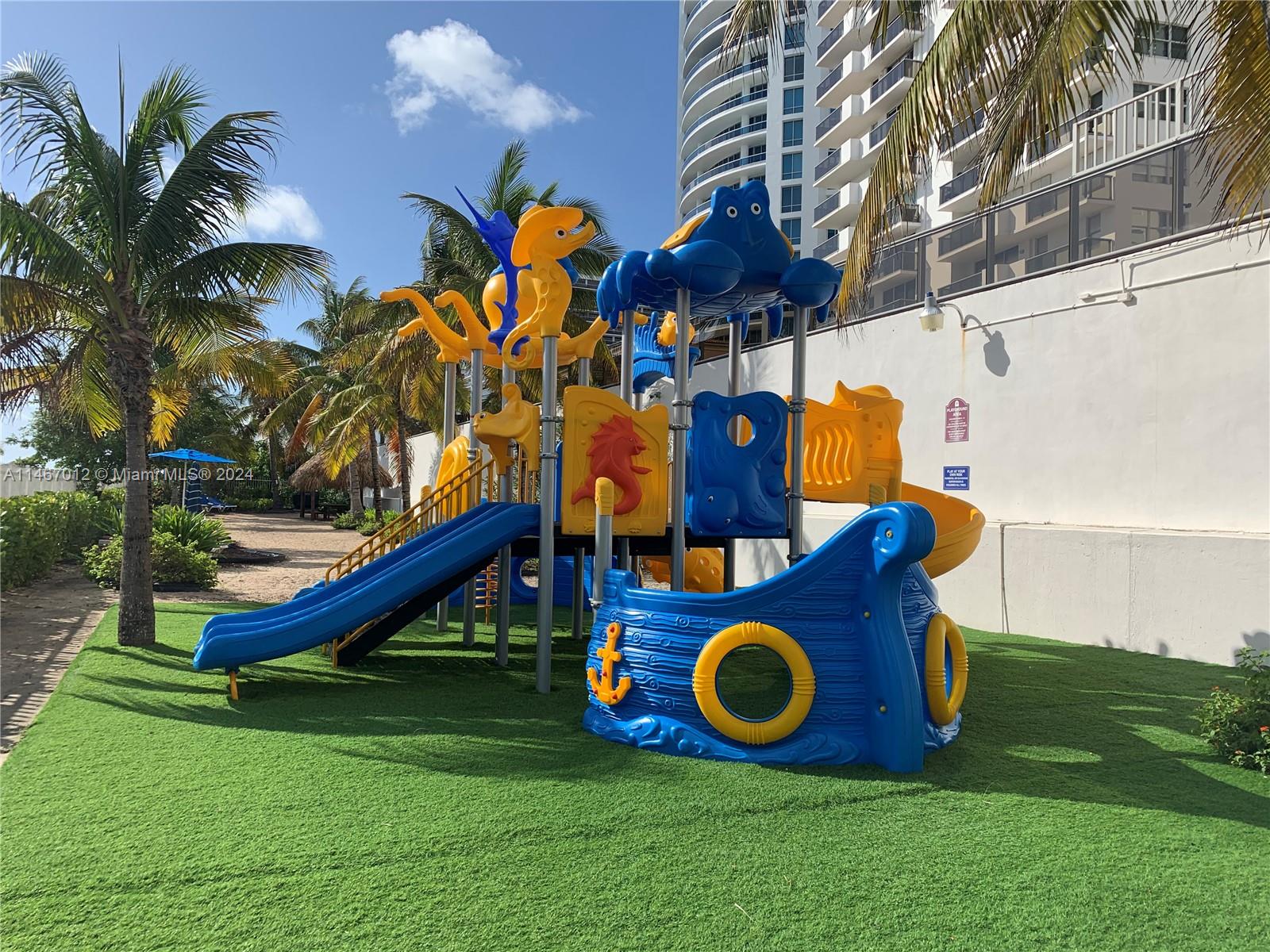 6039 Collins Avenue, Unit 1630 Miami Beach, FL 33140 - Photo 18 of 37 a view of outdoor space with garden and entertaining space