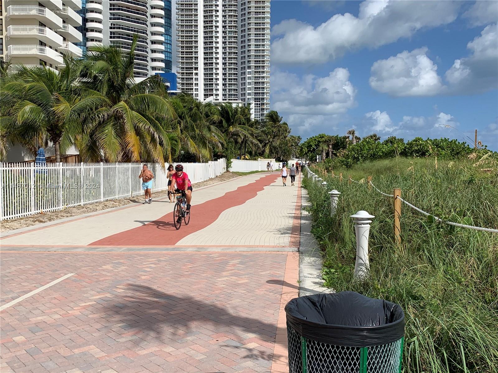 6039 Collins Avenue, Unit 1630 Miami Beach, FL 33140 - Photo 22 of 37 a view of a backyard