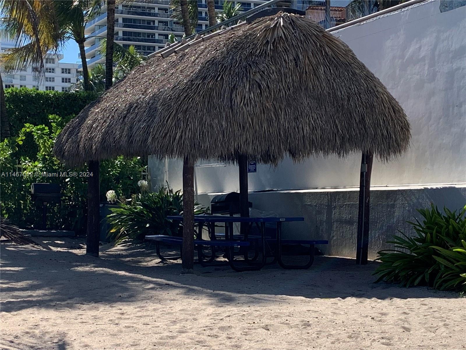 6039 Collins Avenue, Unit 1630 Miami Beach, FL 33140 - Photo 34 of 37 a couple of potted plants sitting in front of a house