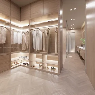 a bathroom with a tub and shower