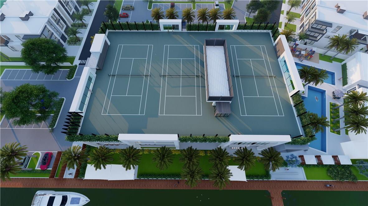 2719 Northeast 42nd Street, Unit 2719 Lighthouse Point, FL 33064 - Photo 29 of 33 Rooftop tennis!
