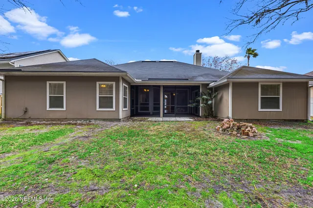 a view of a house with garden