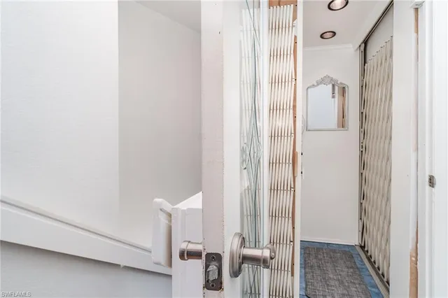 a view of a living room hardwood floor and an outdoor view