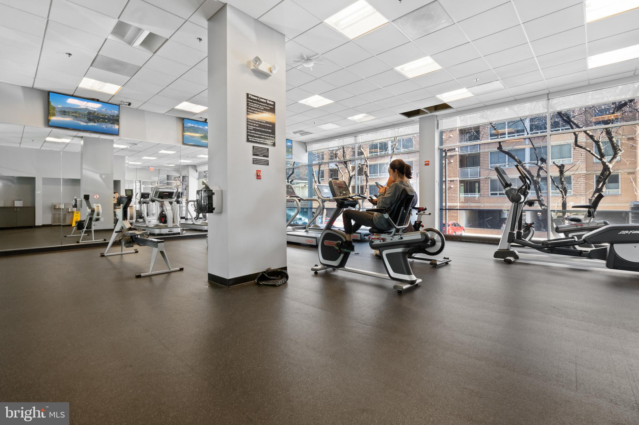 800 4th Street Southwest, Unit S421 Washington, DC 20024 - Photo 29 of 30 a view of a room with gym equipment