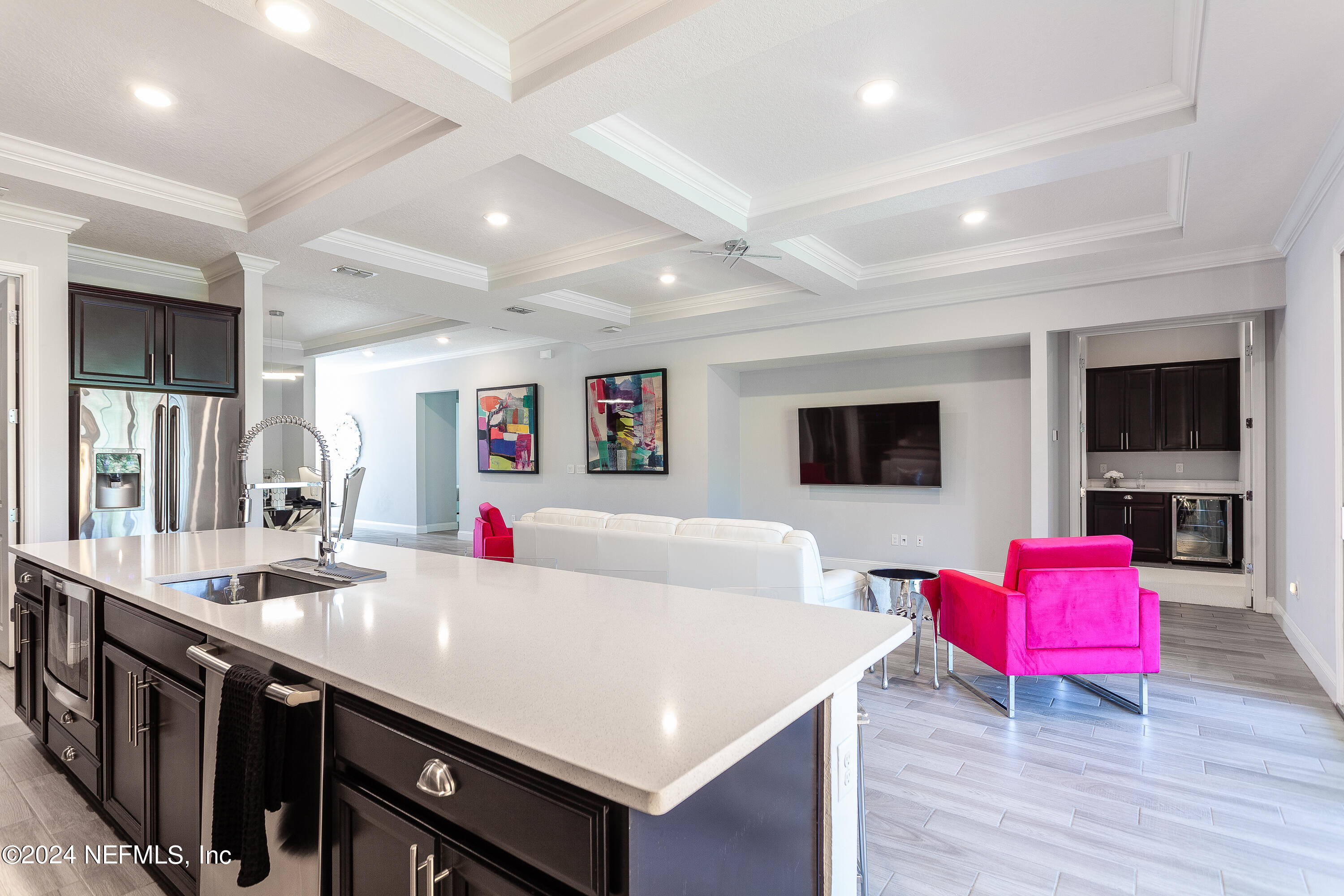 175 Caribbean Place St. Johns, FL 32259 - Photo 12 of 41 a living room with stainless steel appliances furniture and a kitchen view