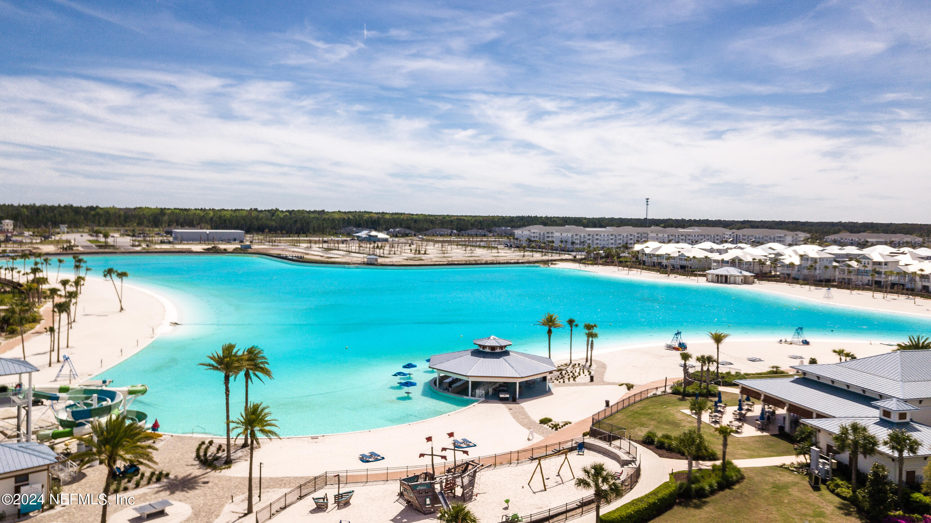 175 Caribbean Place St. Johns, FL 32259 - Photo 37 of 41 an aerial view of a swimming pool with a lake view