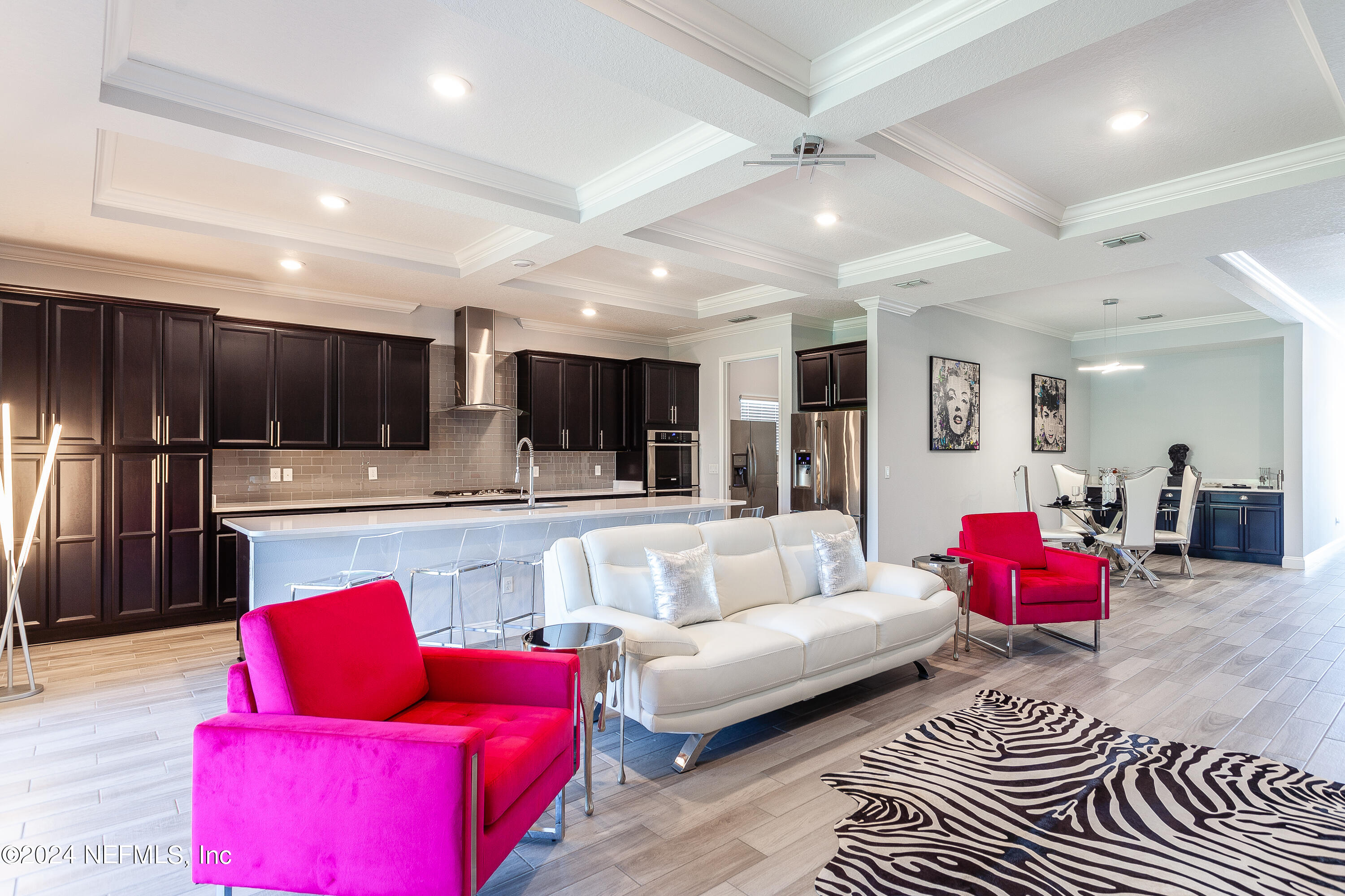 175 Caribbean Place St. Johns, FL 32259 - Photo 9 of 41 a living room with stainless steel appliances furniture and a kitchen view