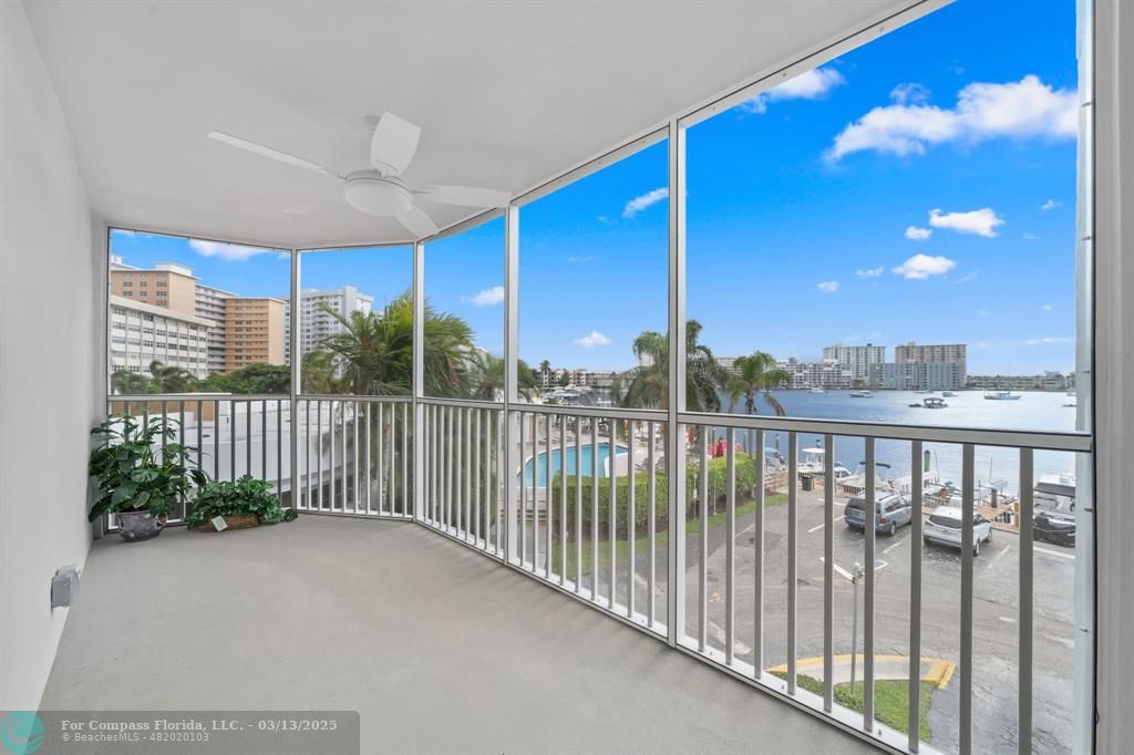 100 Golden Isles Drive, Unit 313 Hallandale Beach, FL 33009 - Photo 27 of 33 a view of a balcony