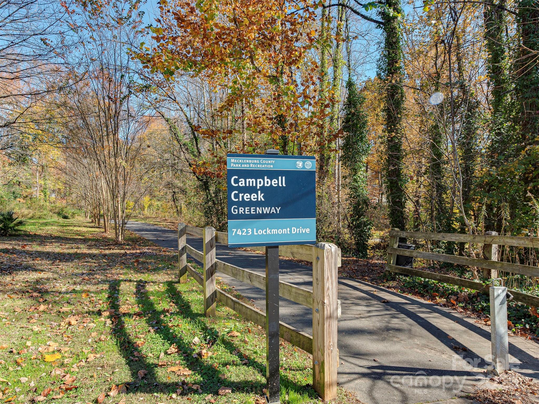 7413 Lockmont Drive Charlotte, NC 28212 - Photo 42 of 42 a view of outdoor space with sign board